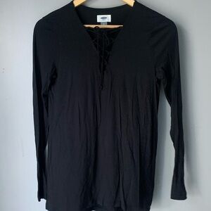⭐️*3 for $10* Women Old Navy Long Sleeve Black Top Size Small